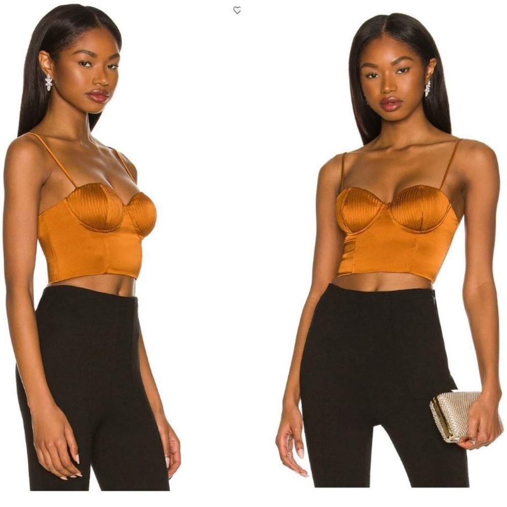 NBD | NWT Archer Crop Top in Gold Size XS